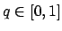$q \in [0,1]$