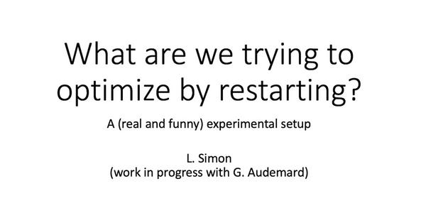 Front slide of my presentation