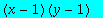 (x-1)*(y-1)