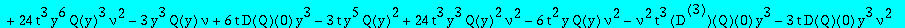 -32/3*t^3*(nu-1)^2*(-3*y^3-12*t^3*y^3*nu^2-6*t^3*y*D(Q)(0)*nu^2+6*t^2*y^2*D(Q)(0)*nu^2+3*y^3*Q(y)-12*t^3*y^4*D(Q)(0)*nu^2*Q(y)-12*t^2*y^4*Q(y)^2*nu-12*t^2*y^4*Q(y)^2*nu^2+24*t^3*y^6*Q(y)^3*nu^2-3*y^3*Q...