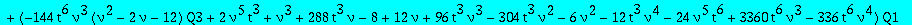 eq2 := 256*t^8*nu^5*Q1^3+2*t^4*nu*(-4*nu^3-384*t^3*nu^3+nu^4+76*nu^2+192*t^3*nu^4-144*nu-432)*Q1^2+(-144*t^6*nu^3*(nu^2-2*nu-12)*Q3+2*nu^5*t^3+nu^3+288*t^3*nu-8+12*nu+96*t^3*nu^3-304*t^3*nu^2-6*nu^2-12...