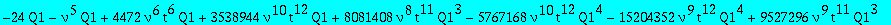 -24*Q1-nu^5*Q1+4472*nu^6*t^6*Q1+3538944*nu^10*t^12*Q1+8081408*nu^8*t^11*Q1^3-5767168*nu^10*t^12*Q1^4-15204352*nu^9*t^12*Q1^4+9527296*nu^9*t^11*Q1^3+3538944*nu^9*t^12*Q1-7077888*nu^10*t^13*Q1^2+1003520*...
