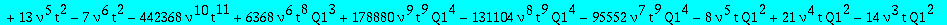 -24*Q1-nu^5*Q1+4472*nu^6*t^6*Q1+3538944*nu^10*t^12*Q1+8081408*nu^8*t^11*Q1^3-5767168*nu^10*t^12*Q1^4-15204352*nu^9*t^12*Q1^4+9527296*nu^9*t^11*Q1^3+3538944*nu^9*t^12*Q1-7077888*nu^10*t^13*Q1^2+1003520*...