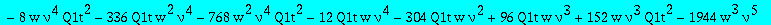 8*w*nu-256*w^2*nu^2-4*w*nu^2-6*w*nu^3-48*w^2*nu^3+5*w*nu^4+240*w^2*nu^4-w*nu^5-76*w^2*nu^5-8*Q1t+8*nu^2*Q3t+Q1t*nu^3+12*Q1t*nu-6*Q1t*nu^2+6*nu^4*Q3t-12*nu^3*Q3t-nu^5*Q3t-144*Q1t*w*nu^5*Q3t+288*Q1t*w*nu...
