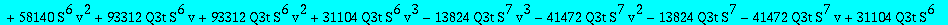 res := -(2592*S^4*v+25920*S^3*v^2+2592*S^2*v^2+3456*v^3*S-432*S^4+1296*v^4-2592*v^5+1944*v^6+17496*S^2*v^4+18144*S^5*v-4752*S^5*v^2-25056*S^5*v^3+16200*S^4*v^2-24664*S^4*v^3-59904*S^3*v^3+57456*S^3*v^4...
