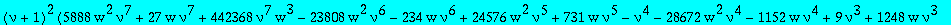 algQ1tnu := -2147483648*nu^10*w^3*Q1t^5+4096*w^2*nu^6*(950272*w*nu^3-18069+2795*nu^4+5972*nu-11180*nu^3+360448*w*nu^4+8194*nu^2)*Q1t^4-2048*w*nu^2*(-30624*w*nu^6-49728*w*nu^3+796*w*nu^4-256*nu^4-64*nu^...