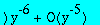 series((-t^6*(-135*t^3*nu^6-1+290*nu^3+30*nu^2+486*t^4*D(Q)(0)*nu^4-972*t^4*D(Q)(0)*nu^5+405*t^3*nu^4+486*t^4*D(Q)(0)*nu^6-270*t^3*nu^3-136*nu^6+501*nu^5-645*nu^4-39*nu+c[3]))*y^(-6)+O(y^(-5)),y,-5)