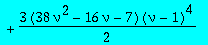 c2sol := -27*nu^2*(25*nu^2-23*nu-20)*(nu-1)^2*t^4*D(Q)(0)-81*nu^4*(nu-1)^2*t^6*`@@`(D,3)(Q)(0)-2349/2*nu^4*(nu-1)^2*t^6+45*nu*(nu^2+10*nu+1)*(nu-1)^3*t^3+3/2*(38*nu^2-16*nu-7)*(nu-1)^4