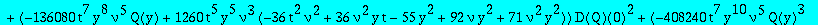 eqcatQ := (-378*t^7*y^8*nu^5*Q(y)+7*t^5*y^5*nu^3*(-18*t^2*nu^2+20*y^2+59*nu*y^2+29*nu^2*y^2+18*nu^2*y*t))*`@@`(D,5)(Q)(0)+(-136080*t^7*y^8*nu^5*Q(y)+1260*t^5*y^5*nu^3*(-36*t^2*nu^2+36*nu^2*y*t-55*y^2+9...