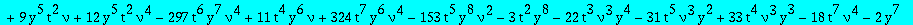eqcatQ := (-378*t^7*y^8*nu^5*Q(y)+7*t^5*y^5*nu^3*(-18*t^2*nu^2+20*y^2+59*nu*y^2+29*nu^2*y^2+18*nu^2*y*t))*`@@`(D,5)(Q)(0)+(-136080*t^7*y^8*nu^5*Q(y)+1260*t^5*y^5*nu^3*(-36*t^2*nu^2+36*nu^2*y*t-55*y^2+9...