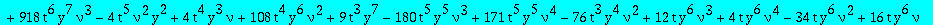 eqcatQ := (-378*t^7*y^8*nu^5*Q(y)+7*t^5*y^5*nu^3*(-18*t^2*nu^2+20*y^2+59*nu*y^2+29*nu^2*y^2+18*nu^2*y*t))*`@@`(D,5)(Q)(0)+(-136080*t^7*y^8*nu^5*Q(y)+1260*t^5*y^5*nu^3*(-36*t^2*nu^2+36*nu^2*y*t-55*y^2+9...