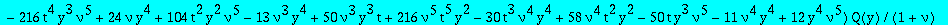 eqcatmixte := (-378*t^7*y^8*nu^4*Q(y)+7*t^5*y^5*nu^2*(-18*t^2*nu^2+20*y^2+59*nu*y^2+29*nu^2*y^2+18*nu^2*y*t))*`@@`(D,5)(Q)(0)+(-34020*nu^6*t^9*y^8*Q(y)-315*t^7*y^5*nu^4*(648*nu^3*t^3*y^2-163*nu^2*y^2+3...