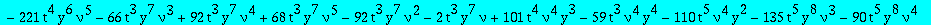 eqcatmixte := (-378*t^7*y^8*nu^4*Q(y)+7*t^5*y^5*nu^2*(-18*t^2*nu^2+20*y^2+59*nu*y^2+29*nu^2*y^2+18*nu^2*y*t))*`@@`(D,5)(Q)(0)+(-34020*nu^6*t^9*y^8*Q(y)-315*t^7*y^5*nu^4*(648*nu^3*t^3*y^2-163*nu^2*y^2+3...