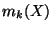 $ m_k(X)$