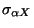 $\displaystyle \sigma_{\alpha X}$