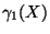 $\displaystyle \gamma_1(X)$