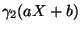 $\displaystyle \gamma_2(aX+b)$