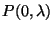 $ P(0,\lambda)$