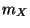$\displaystyle m_X$