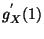 $\displaystyle g_X^{'}(1)$