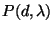 $ P(d,\lambda)$