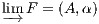 l-im→ F = (A,α)
