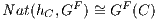 F ~ F
N at(hC,G )= G (C )
