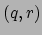 $(q,r)$