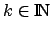 $k\in \mbox{\rm I$\!$N}$