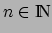 $n \in \mbox{\rm I$\!$N}$