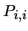$P_{i,i}$