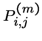 $P_{i,j}^{(m)}$