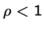 $\rho< 1$