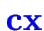 \bgroup\color{blue}$\color {blue}\bf cx$\egroup