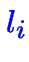 \bgroup\color{blue}$\color {blue}l_i$\egroup