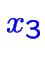 $\color {blue}x_3$