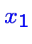 $\color {blue}x_1$