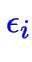 $\color {blue}\epsilon_i$