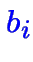 $\color {blue}b_i$