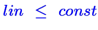 $\color {blue}lin~\leq ~const$