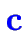 $\color {blue}\bf c$