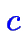 $\color {blue}c$