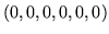 $(0,0,0,0,0,0)$